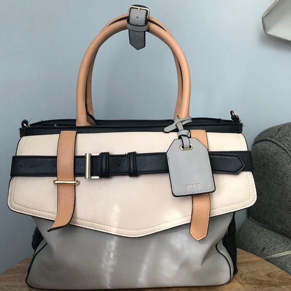 REED Handbags - 💐REED Black, Tan & Grey Hand Bag